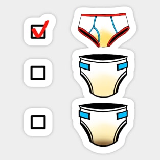 Underwear Preference Sticker